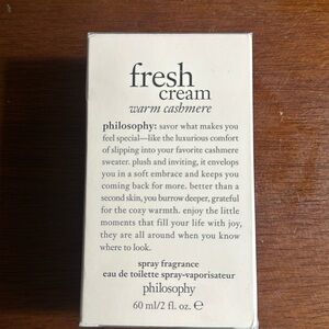 Philosophy Fresh Cream Warm Cashmere perfume NEW and sealed